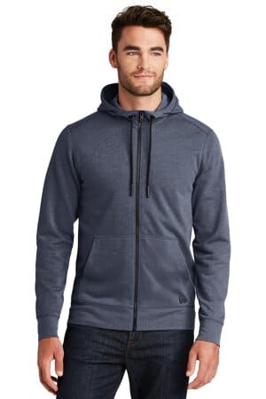 NEA511 new era tri-blend fleece full-zip hoodie