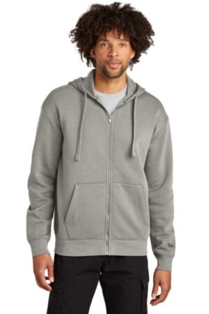 RAINSTORM GREY NEA526 new era heritage fleece full-zip hoodie