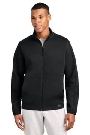 BLACK NEA566 new era double back full-zip