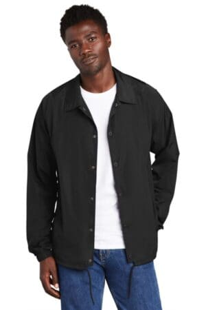 BLACK NEA601 new era coaches jacket