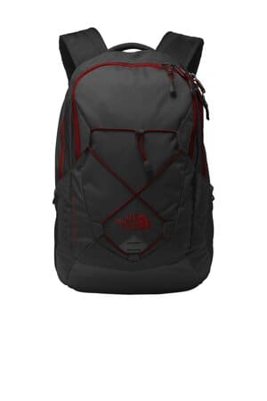 TNF DARK GREY HEATHER/ CARDINAL RED NF0A3KX6 the north face groundwork backpack