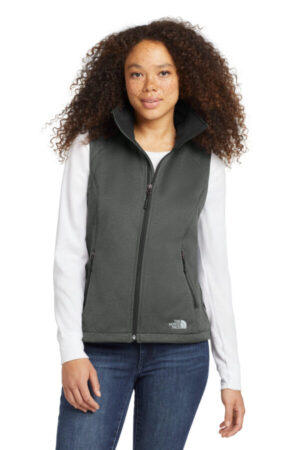 TNF DARK GREY HEATHER NF0A3LH1 the north face women's ridgewall soft shell vest