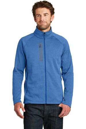 MONSTER BLUE HEATHER NF0A3LH9 the north face canyon flats fleece jacket
