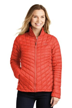 FIRE BRICK RED NF0A3LHK the north face ladies thermoball trekker jacket