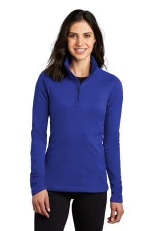 TNF BLUE NF0A47FC the north face ladies mountain peaks 1/4-zip fleece