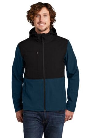 BLUE WING NF0A529R the north face castle rock hooded soft shell jacket
