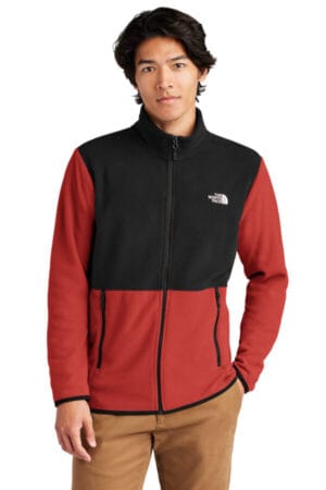 RAGE RED / TNF BLACK NF0A7V4J the north face glacier full-zip fleece jacket