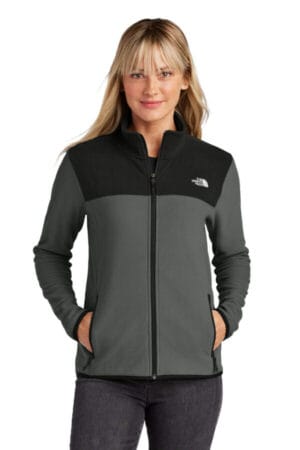 ASPHALT GREY/ TNF BLACK NF0A7V4K the north face ladies glacier full-zip fleece jacket