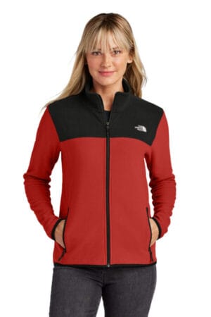 RAGE RED / TNF BLACK NF0A7V4K the north face ladies glacier full-zip fleece jacket