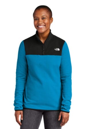 HERO BLUE/ TNF BLACK NF0A7V4M the north face ladies glacier 1/4-zip fleece