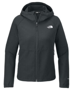 ASPHALT GREY DARK HEATHER NF0A8BUE the north face ladies barr lake hooded soft shell jacket