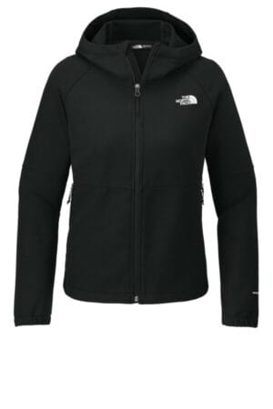 TNF BLACK HEATHER NF0A8BUE the north face ladies barr lake hooded soft shell jacket