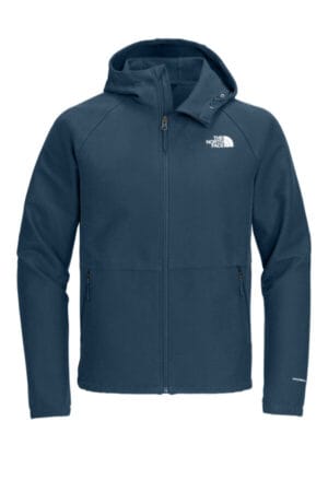 SHADY BLUE DARK HEATHER NF0A8BUF the north face barr lake hooded soft shell jacket