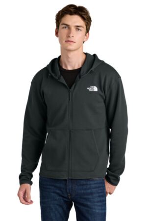 ASPHALT GREY NF0A8BUS the north face double-knit full-zip hoodie
