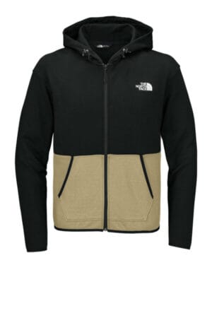 KHAKI STONE/ TNF BLACK NF0A8BUS the north face double-knit full-zip hoodie