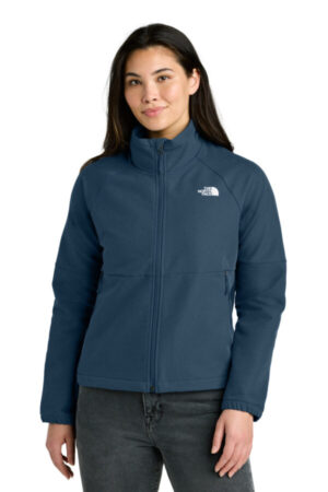 SHADY BLUE DARK HEATHER NF0A8C5C the north face women's barr lake soft shell jacket