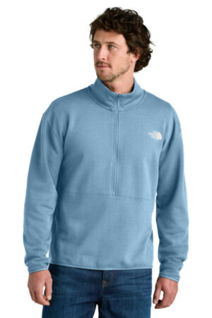 STEEL BLUE NF0A8C5G the north face double-knit 1/2-zip fleece