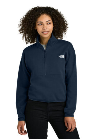 SUMMIT NAVY NF0A8C5H the north face women's double-knit 1/2-zip fleece