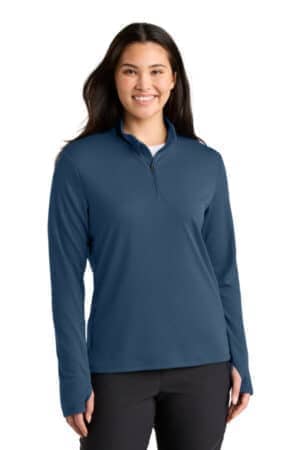 SHADY BLUE NF0A8ENQ the north face women's ambition 1/4-zip