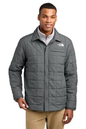 SMOKED PEARL GREY NF0A8JEX the north face iron drift quilted shirt jacket