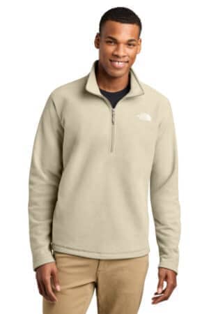 GRAVEL HEATHER GRAVEL HEATHER NF0A8JF6 the north face textured pine grove 1/2-zip