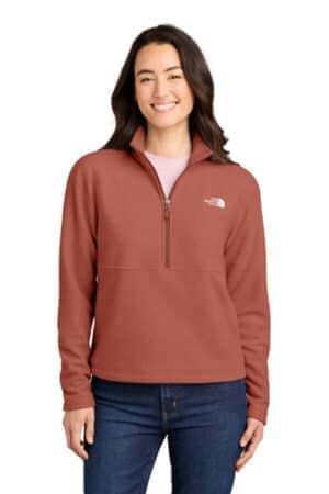 MARS DUST HEATHER NF0A8JF7 the north face women's textured pine grove 1/2-zip