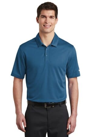 COURT BLUE NKAH6266 nike dri-fit hex textured polo