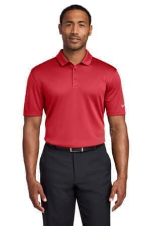 GYM RED GYM RED NKAH6266 nike dri-fit hex textured polo