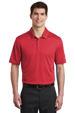 GYM RED NKAH6266 nike dri-fit hex textured polo