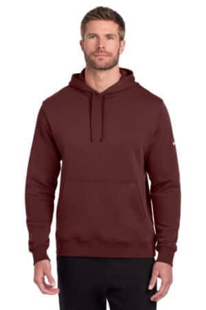 DARK TEAM RED DARK TEAM RED NKDR1499 nike club fleece sleeve swoosh pullover hoodie