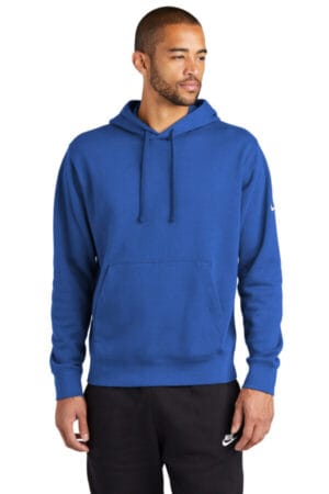 GAME ROYAL NKDR1499 nike club fleece sleeve swoosh pullover hoodie
