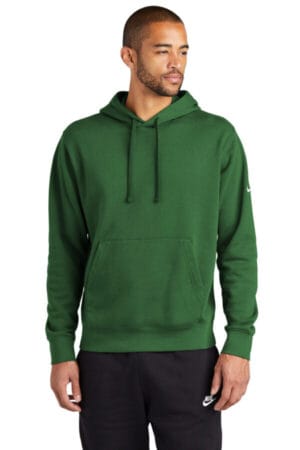 GORGE GREEN NKDR1499 nike club fleece sleeve swoosh pullover hoodie