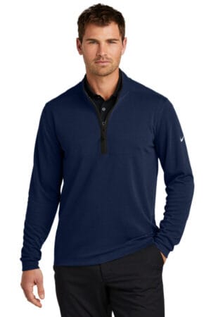 COLLEGE NAVY NKDX6702 nike textured 1/2-zip cover-up