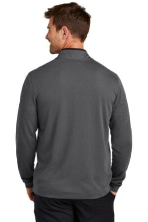 NKDX6702 nike textured 1/2-zip cover-up