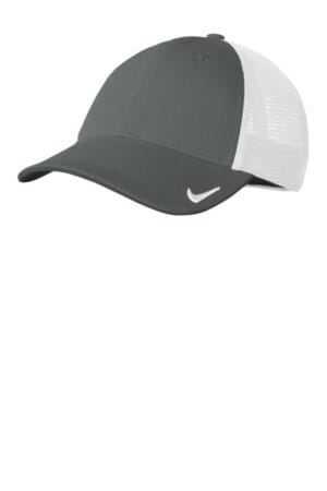 ANTHRACITE/ WHITE NKFB6448 nike stretch-to-fit mesh back cap