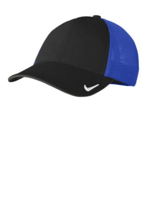 BLACK/ GAME ROYAL NKFB6448 nike stretch-to-fit mesh back cap