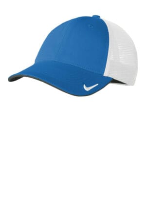 GYM BLUE/ WHITE NKFB6448 nike stretch-to-fit mesh back cap