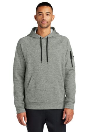 DARK GREY HEATHER NKFD9735 nike therma-fit pocket pullover fleece hoodie