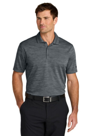 DARK GREY NKFQ4792 nike dri-fit striated polo