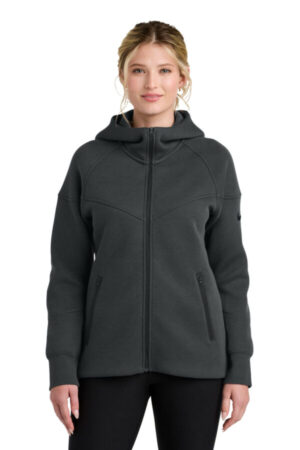 ANTHRACITE HEATHER NKFQ4798 nike women's tech fleece full-zip hoodie