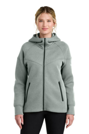 DARK GREY HEATHER NKFQ4798 nike women's tech fleece full-zip hoodie