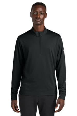 BLACK NKHM8036 nike essential 1/2-zip cover-up