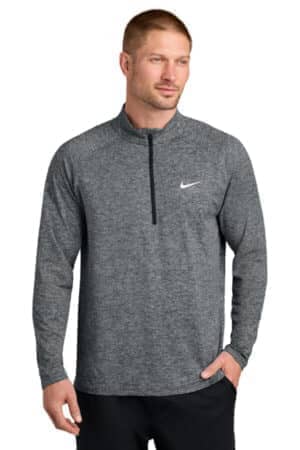 BLACK HEATHER BLACK HEATHER NKIO8137 nike dri-fit stride 1/2-zip