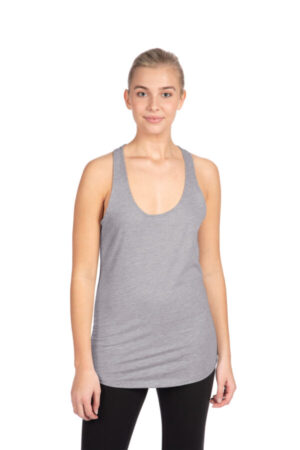 HEATHER GRAY NL1533 next level apparel women's ideal racerback tank