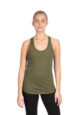 MILITARY GREEN NL1533 next level apparel women's ideal racerback tank