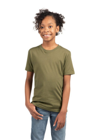 MILITARY GREEN NL3310 next level apparel youth cotton tee