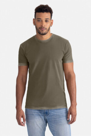 WASHED MILITARY GREEN NL3600SW next level apparel soft wash cotton tee