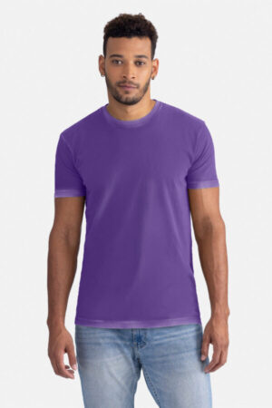 WASHED PURPLE RUSH NL3600SW next level apparel soft wash cotton tee