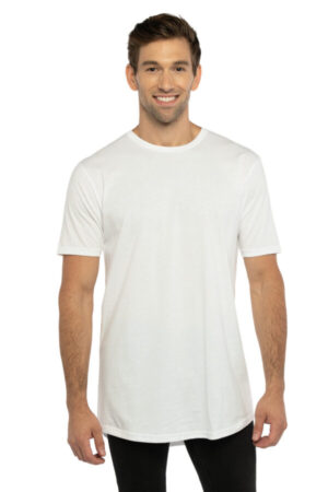 WHITE NL3602 next level apparel cotton long body tee