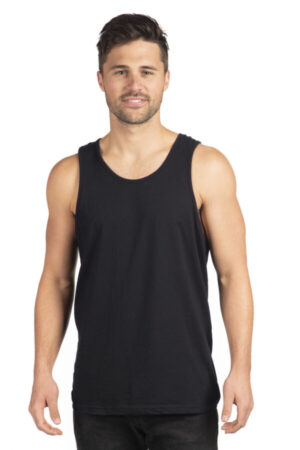 BLACK NL3633 next level apparel cotton muscle tank